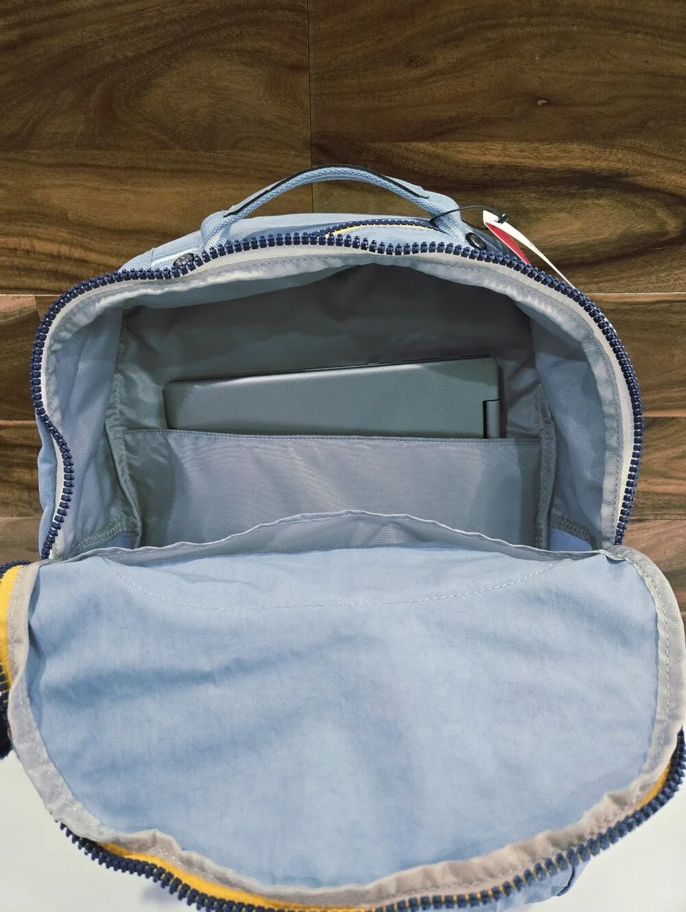 Kipling Light Blue Backpack School Travel Laptop Seoul NEW